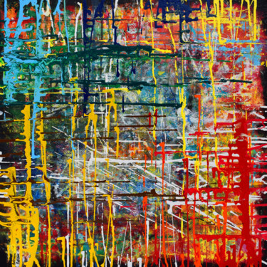One Hundred Years Of Indian Cinema Malerei mit dem Titel "One Hundred Years O…" von Aatmica Ojha, Original-Kunstwerk, Acryl