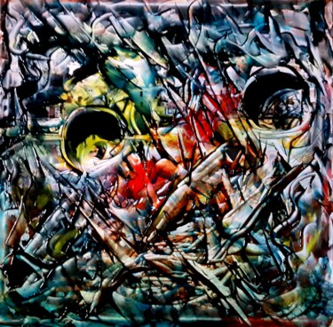Peinture intitulée "L'homme qui pleure" par Pierre-Paul Marchini, Œuvre d'art originale, Huile