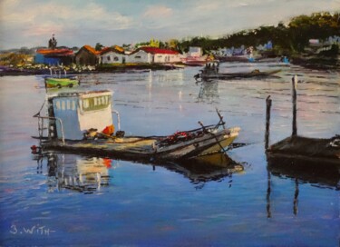 Etude-Oleron-barges-à St-Trojan-