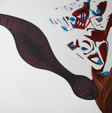 Painting titled "Seed" by Pribi, Original Artwork, Acrylic