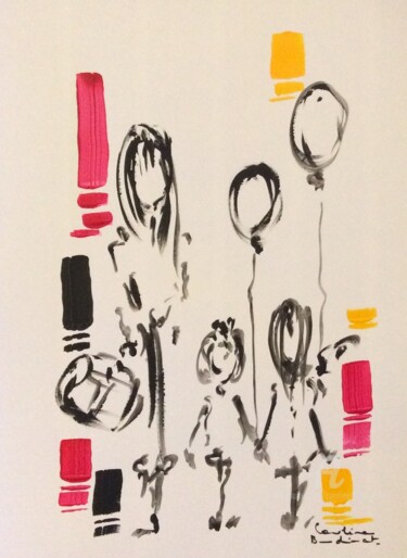 Peinture intitulée "Douceurs" par Caroline Montigneaux, Œuvre d'art originale, Acrylique