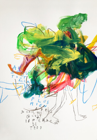 Peinture intitulée "AU DÉBUT" par Luc Pierre, Œuvre d'art originale, Acrylique