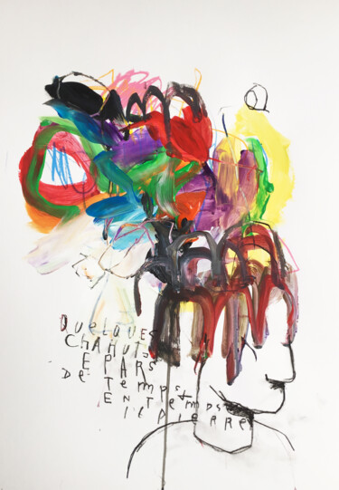 Peinture intitulée "CHAHUT" par Luc Pierre, Œuvre d'art originale, Acrylique
