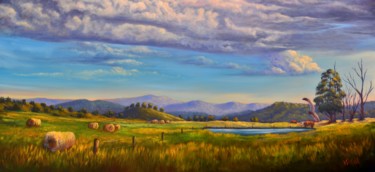 Towards the Great Alpine Road, VIC 绘画 标题为“Towards the Great A…” 由Christopher Vidal, 原创艺术品, 油