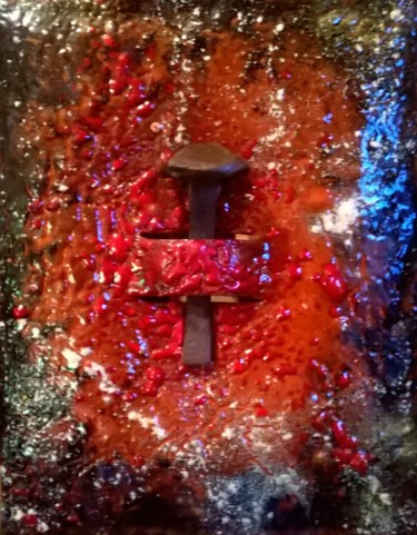 Le quatrième - Pièce unique * N°26 Malerei mit dem Titel "Le quatrième - Pièc…" von Isabelle Mathis, Original-Kunstwerk, Emaille