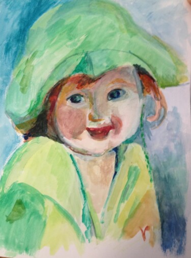 Dessin intitulée "Choupinette" par Valérie Blum (Valery), Œuvre d'art originale, Aquarelle