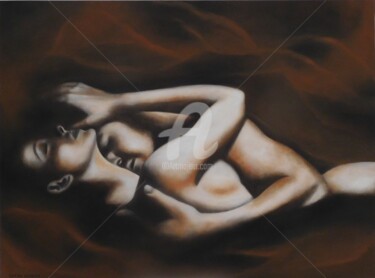 Peinture intitulée "intimite" par Shena Ajuelos, Œuvre d'art originale