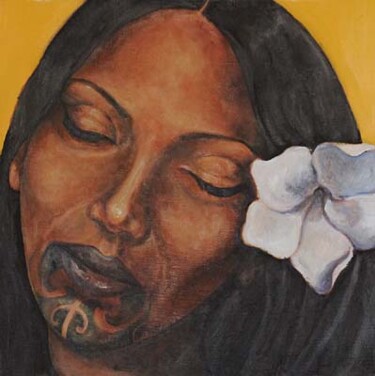 Peinture intitulée "SONGEUSE" par Joe Johnson, Œuvre d'art originale