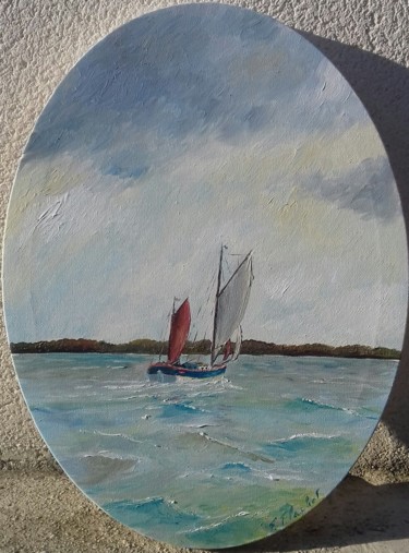 Peinture intitulée "Le Saint Quay" par Flachet, Œuvre d'art originale, Huile