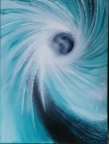 Peinture intitulée "CHAKRA BLEU  - vendu" par Eden Emotions, Œuvre d'art originale