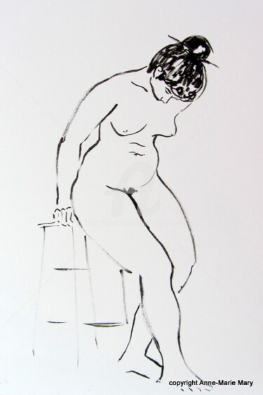 Dessin intitulée "Nola 4" par Anne-Marie Mary, Œuvre d'art originale