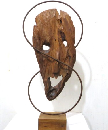 Scultura intitolato "OTTAVO GIORNO" da Morgese Giovanni, Opera d'arte originale, Legno