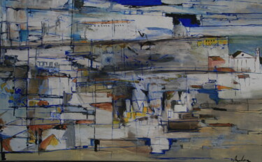 Peinture intitulée "Lisboa -" par Hartiste, Œuvre d'art originale, Huile