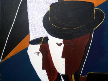 Peinture intitulée "Bigoudens" par Lapiche, Œuvre d'art originale
