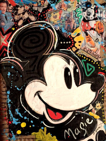Peinture intitulée "ARTY MICKEY" par Patricia Ducept (Art'Mony), Œuvre d'art originale, Acrylique