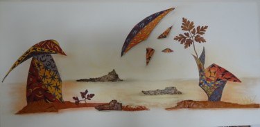 Collages intitulée "Offrande" par Martine Capdeville-Lacomme, Œuvre d'art originale