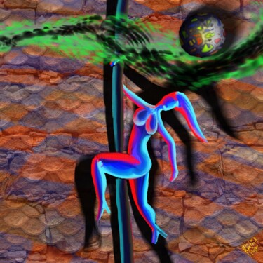 Digitale Kunst mit dem Titel "Unendlichkeit" von Manfred Hoppe, Original-Kunstwerk, Digitale Malerei