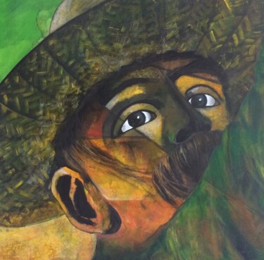 Collages titled "Giant on Earth" by Aline Chevalier, Original Artwork, Paper