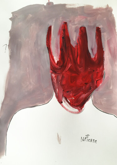 Peinture intitulée "LE BRUIT DE MES PAS" par Luc Pierre, Œuvre d'art originale, Acrylique