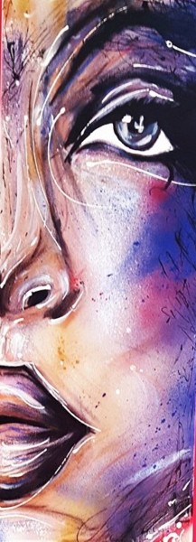 Peinture intitulée "" Nostalgie "" par Cel . B, Œuvre d'art originale, Acrylique