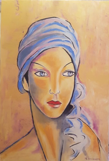 " Féminité " Peinture intitulée "" Féminité "" par Michele Devinante, Œuvre d'art originale, Huile