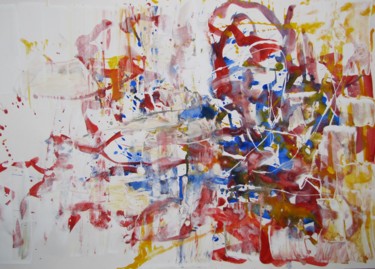 Painting titled "Ribbons and an ice…" by Dmitri Matkovsky, Original Artwork, Acrylic