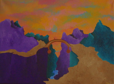 Peinture intitulée "Le Passage" par Pythna, Œuvre d'art originale, Acrylique