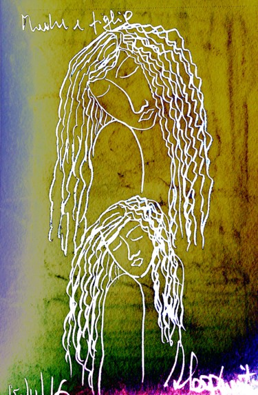 Disegno intitolato "img-20161226-104308…" da Mateci-Antonio Lucio Rudy Lacquaniti, Opera d'arte originale, Matite colorate