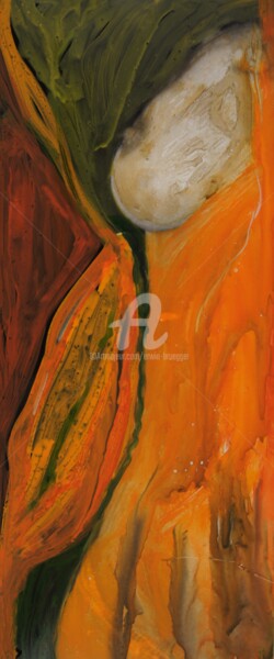 绘画 标题为“Orange leave” 由Erwin Bruegger, 原创艺术品, 操纵摄影