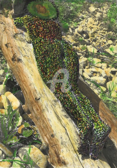绘画 标题为“On a tree” 由Erwin Bruegger, 原创艺术品, 操纵摄影