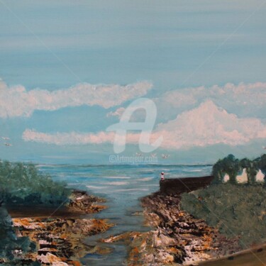 Peinture intitulée "le-port-de-brigneau…" par Didier Duclos, Œuvre d'art originale, Acrylique