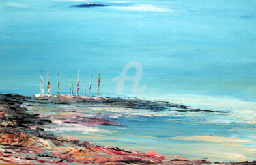 Peinture intitulée "la-pointe-et-les-vo…" par Didier Duclos, Œuvre d'art originale, Acrylique