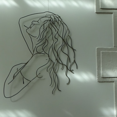 Sculpture intitulée "l'Aube" par Marc Terrade, Œuvre d'art originale, Métaux