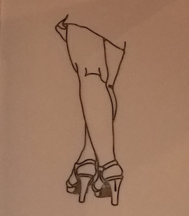 Sculpture intitulée "Miramuse, les gambe…" par Marc Terrade, Œuvre d'art originale, Métaux
