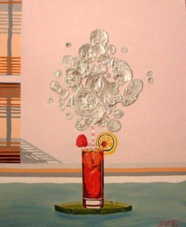 Peinture intitulée "Les fleurs coktail" par Pierre Ziveri, Œuvre d'art originale
