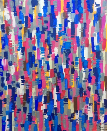 Peinture intitulée "New-York 6117" par Caroline Montigneaux, Œuvre d'art originale, Acrylique