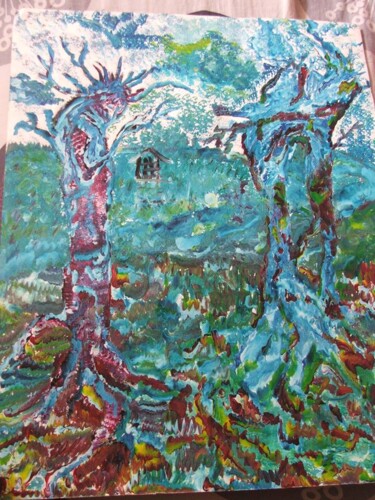 绘画 标题为“Arbres enchantés” 由L'Atelier De Nammu, 原创艺术品, 丙烯
