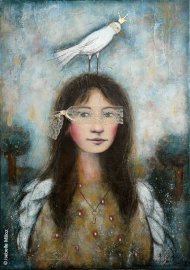 Les âmes cachées Peinture intitulée "Les âmes cachées" par Isabelle Milloz, Œuvre d'art originale, Acrylique Monté sur Châssis en bois