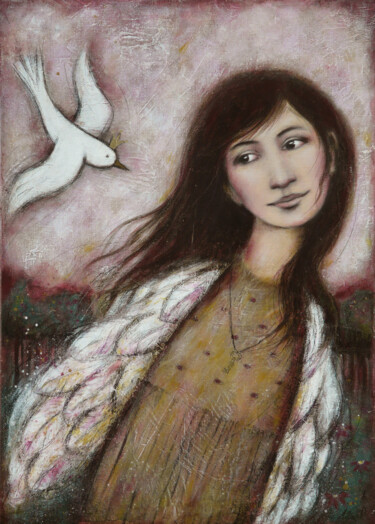 Comme toi Peinture intitulée "Comme toi" par Isabelle Milloz, Œuvre d'art originale, Acrylique Monté sur Châssis en bois