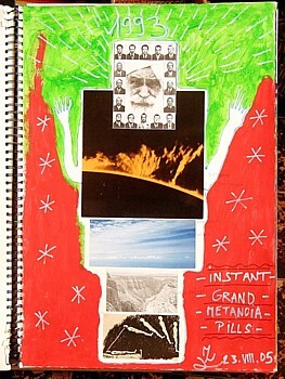 Collagen mit dem Titel "1993" von Zoran Komatinović, Original-Kunstwerk
