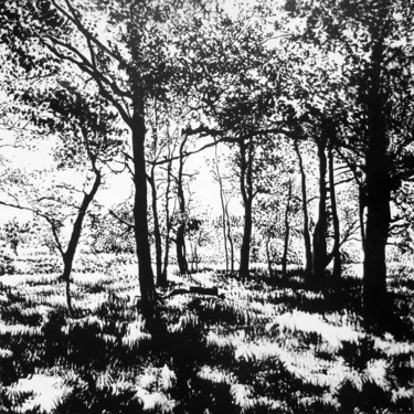 Grand-Lieu Peinture intitulée "Grand-Lieu" par Catnplasticienne, Œuvre d'art originale, Encre