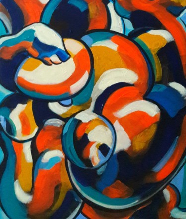 Painting titled "" Une note dans l'a…" by Sam Keusseyan, Original Artwork, Acrylic