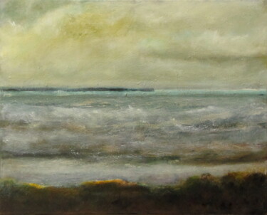 Marine 2 Peinture intitulée "Marine 2" par Bernard Des Roseaux, Œuvre d'art originale, Huile Monté sur Châssis en bois