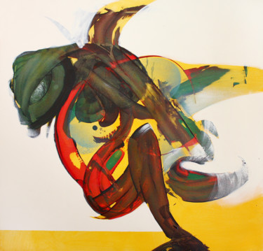 Painting titled "Omen II" by Pribi, Original Artwork, Acrylic