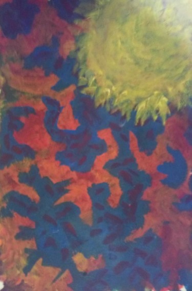 Peinture intitulée "Le vieux tournesol" par Zykram, Œuvre d'art originale