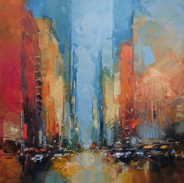 Peinture intitulée "N.Y" par Benoit Havard, Œuvre d'art originale