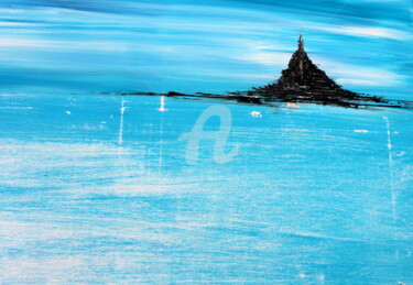 Peinture intitulée "Le Mont Saint Michel" par Didier Duclos, Œuvre d'art originale, Acrylique