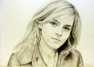 Peinture intitulée "emma-watson-200ppp.…" par Sisco, Œuvre d'art originale, Huile