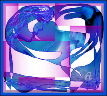"My heart glam" Arts numériques intitulée ""My heart glam"" par Jess Wayar, Œuvre d'art originale