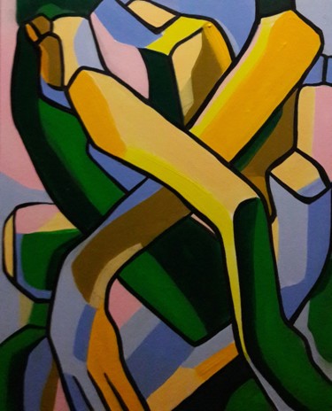 Peinture intitulée "" Une danse lyrique…" par Sam Keusseyan, Œuvre d'art originale, Acrylique